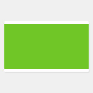 Bright Apple Green Rectangular Sticker