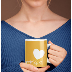 Bright Apricot - The Coffee Mug With A Heart