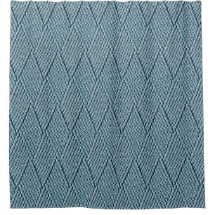 Bright Aqua Faux Diamond Knit Pattern Small Shower Curtain