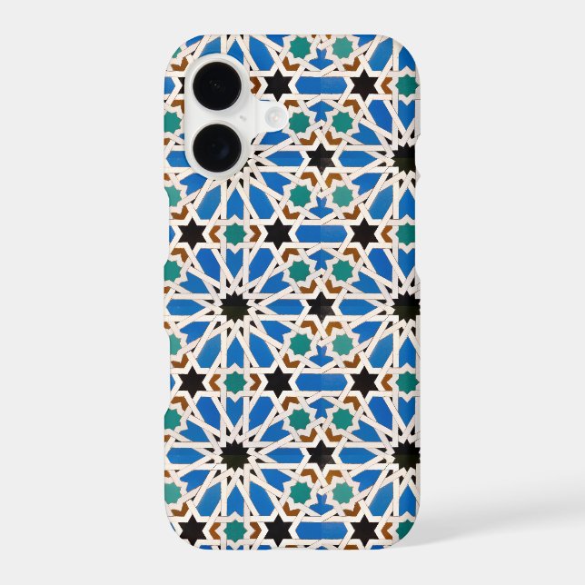 Bright Arabesque Patterned Phone Case (Back)