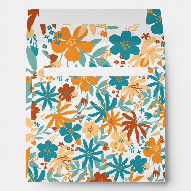 Bright Art Elegant Multicolor Abstract Wildflower  Envelope (Creator Uploaded)