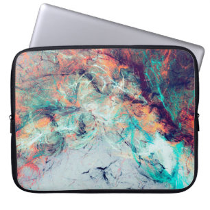 Bright artistic splashes. Abstract painting trendy Laptop Sleeve
