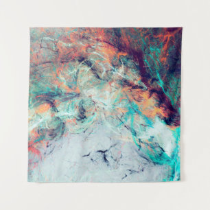 Bright artistic splashes. Abstract painting trendy Tapestry