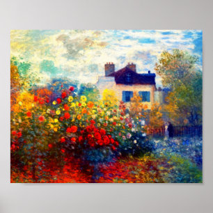 bright artists garden poster