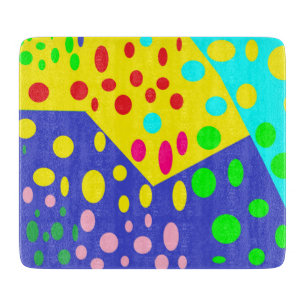 Bright asset to delight your kitchen bold dot mix cutting board