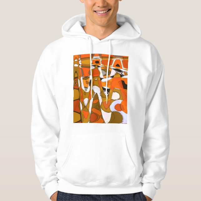 Bright autumn circles: abstract pattern. hoodie (Front)