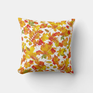 Bright Autumn Leaves Cushion
