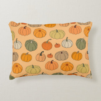 Bright autumn vintage seamless pattern background  decorative cushion