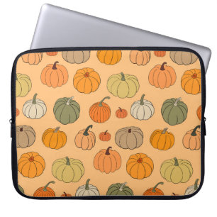 Bright autumn vintage seamless pattern background laptop sleeve