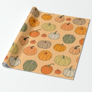 Bright autumn vintage seamless pattern background  wrapping paper