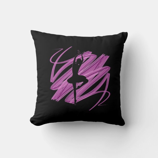 Bright ballerina dancer cushion (Front)