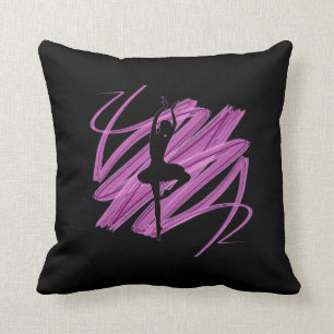Bright ballerina dancer cushion