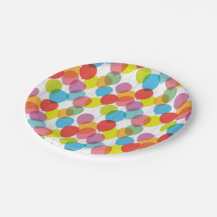 Bright Balloons Birthday Party Paper Plates