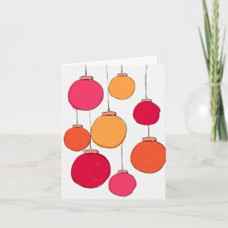 Bright Baubles Card