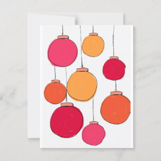 Bright Baubles Postcard