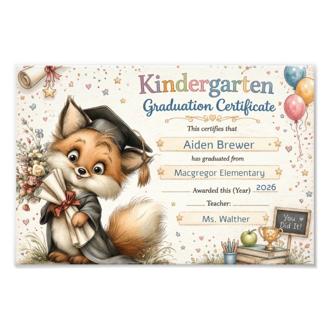 Bright Beginnings Celebration Photo Print (Front)