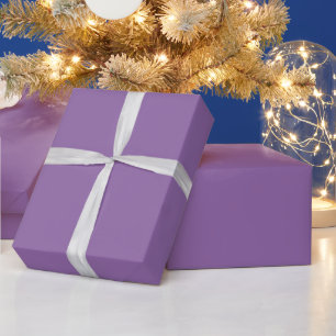 Bright Bellflower Violet. Shining Happy Impression Wrapping Paper