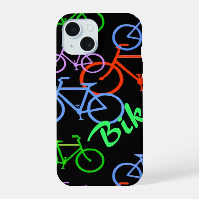 Bright Bicycle iPhone 15 Case (Back)