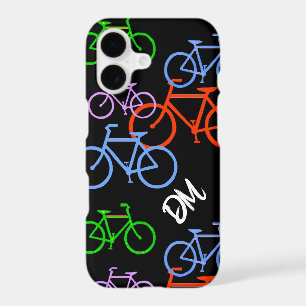 Bright Bicycles Pattern Monogram