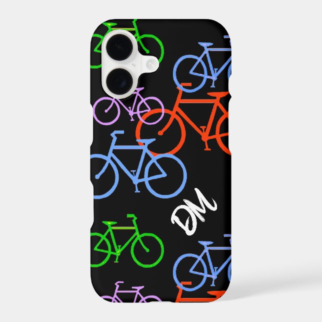 Bright Bicycles Pattern Monogram (Back)