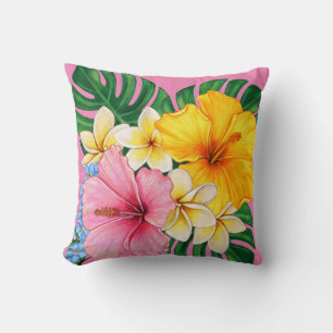 Bright big flowers  cushion
