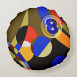 Bright Billiards Round Cushion