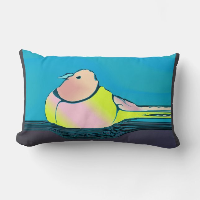 Bright Birdy Pillow (Front)