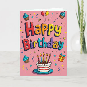 Bright Birthday Balloons Card
