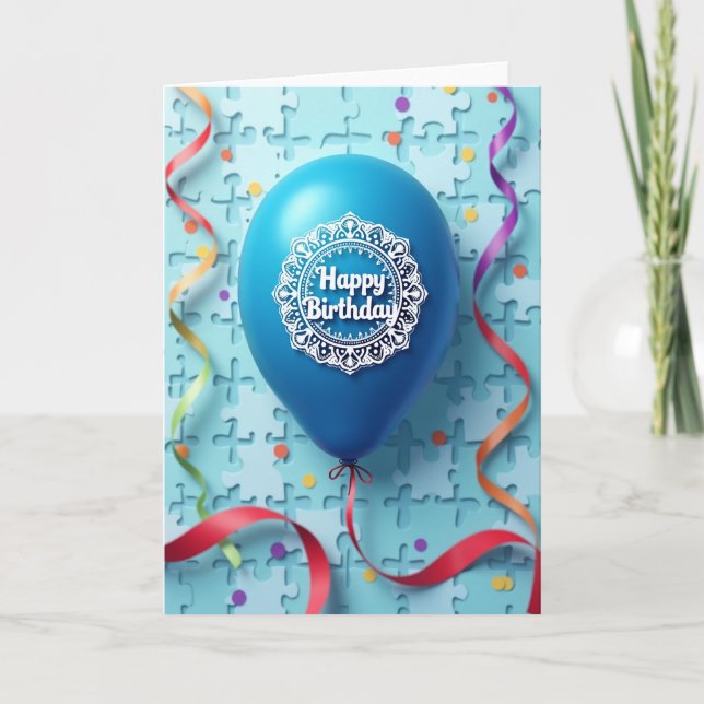 Bright Birthday Confetti Card (Front)