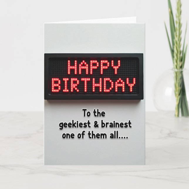 Bright Birthday Lights Card (Front)