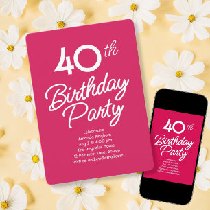 Bright Birthday Party Invitation