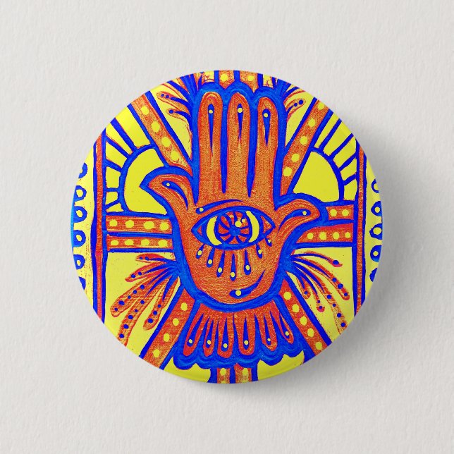 Bright Blessings 6 Cm Round Badge (Front)