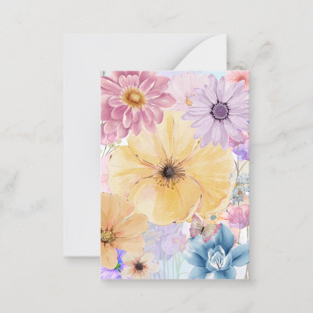 Bright Blooms Floral Card (Front)