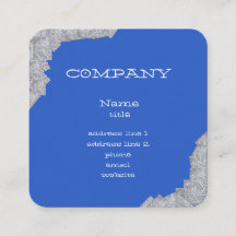 Bright Blue Abstract Business Cards