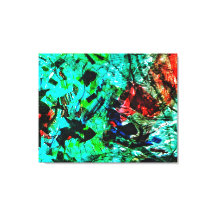 Bright blue abstract Stretched Canvas Print,Bright