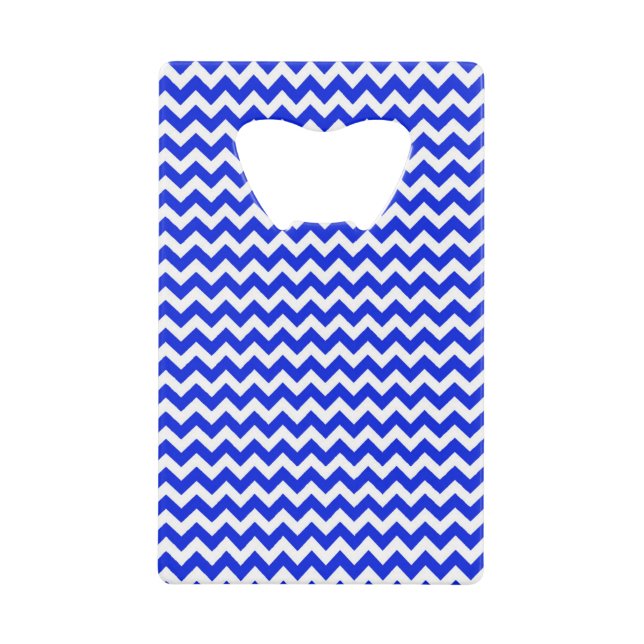 Bright Blue and White Chevron (Front)