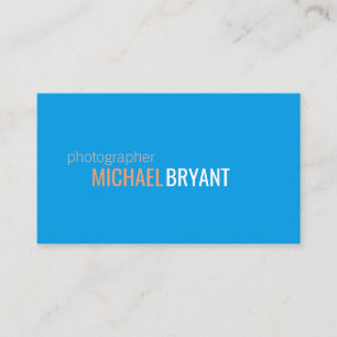 Bright Blue Background Business Card