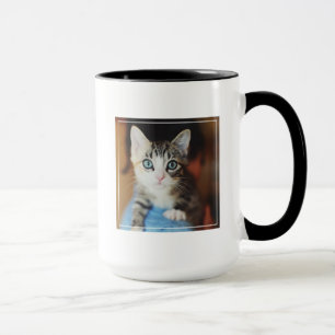 Bright Blue Eyed Kitten Mug