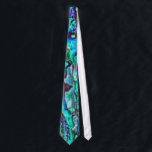 Bright Blue Green Paua Abalone Shell Neck Tie<br><div class="desc">Stunning Paua Abalone Shell Men's Neck Tie.  Looks good and great.  
Fashionable with beautiful blue colors.
By BhARTi Taylor Designs</div>