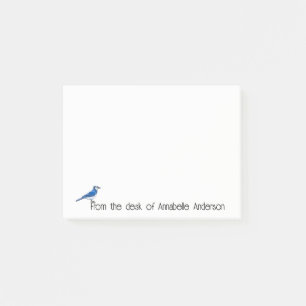 Bright Blue Jay Personalize Notes