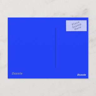 Bright Blue Postcard