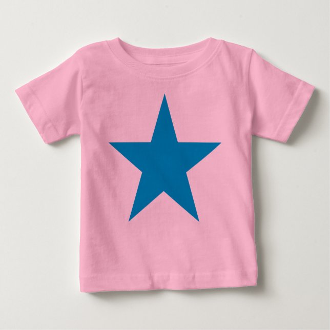 Bright Blue Star Baby T-Shirt (Front)