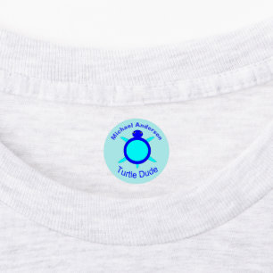Bright Blue Turtle Dude Custom Kids Clothing
