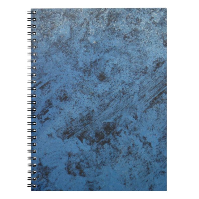 Bright blue vintage spiral notebook (Front)
