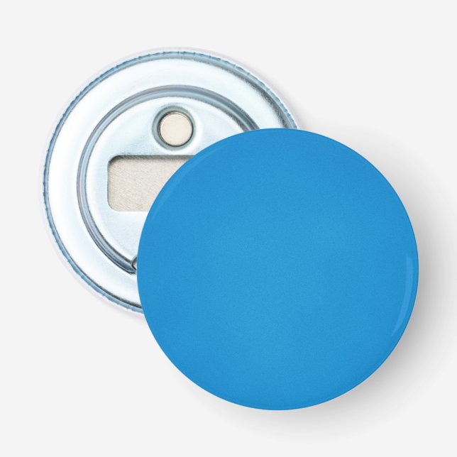 Bright Blue with Grainy Texture Bottle Opener (Front)