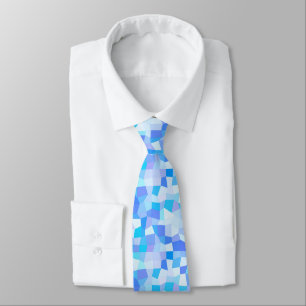 Bright Blues Mosaic Tie