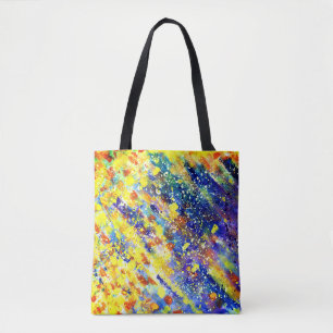 Bright Bold Colours Abstract Tote Bag