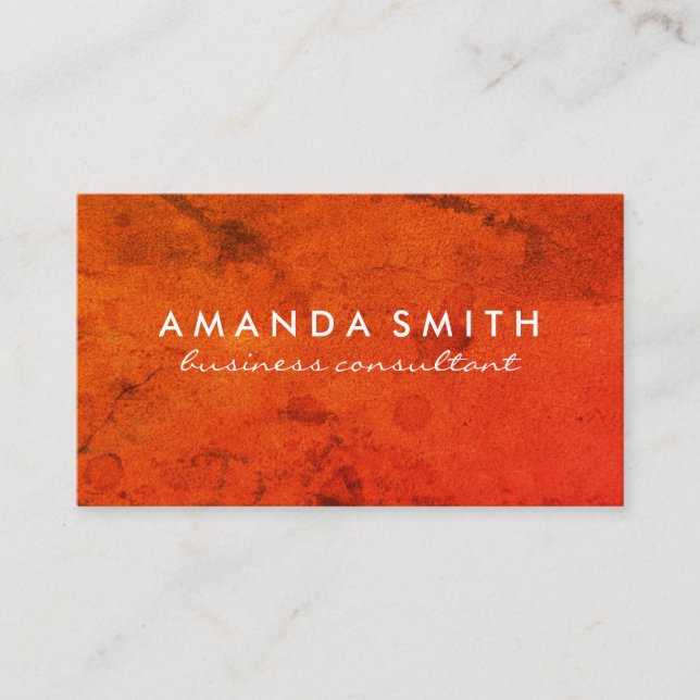 Bright Bold Grunge Business Card (Front)