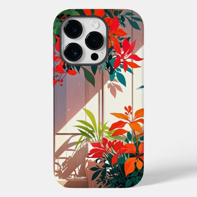 Bright Botanical Garden at the Doorstep Case-Mate iPhone Case (Back)
