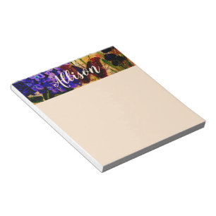 Bright botanical personalised notepad